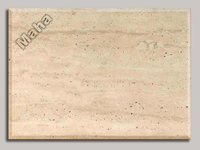 202-2 Wavy unfilled cream travertine