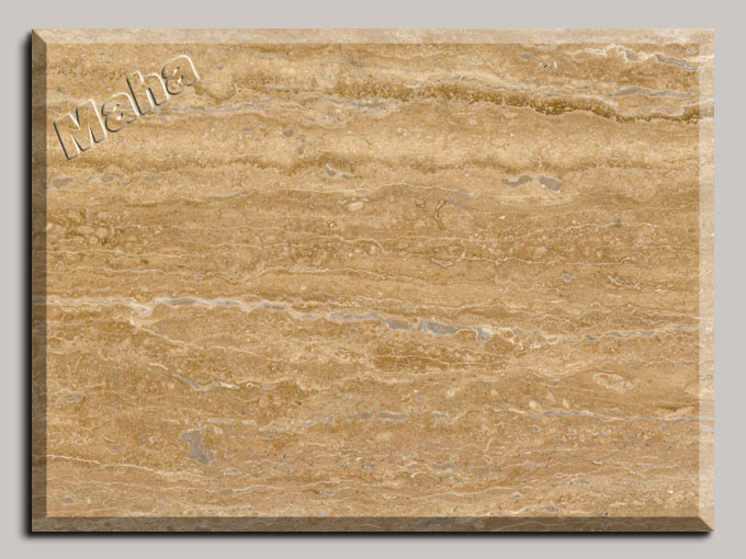 206-2  Wavy Filled Light Chocolate Travertine